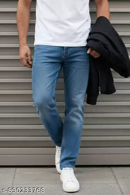 Men’s Regular Fit Blue Denim Jeans