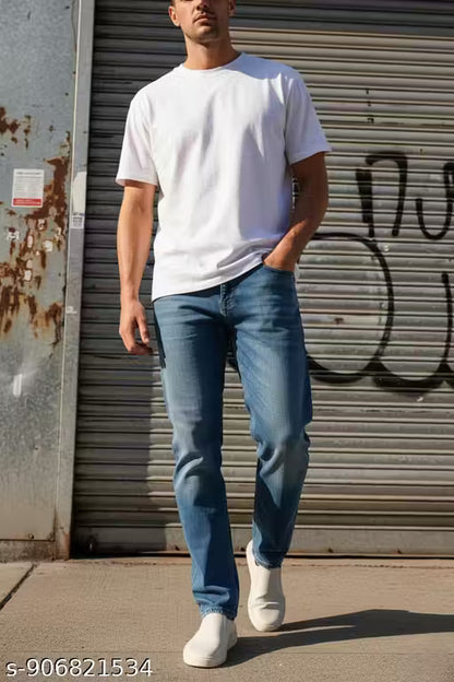 Men’s Blue Denim Jeans Regular Fit