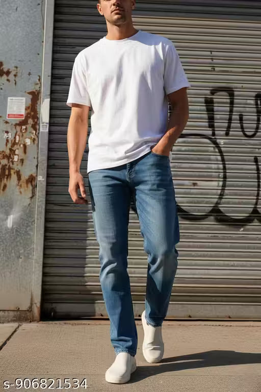 Men’s Blue Denim Jeans Regular Fit