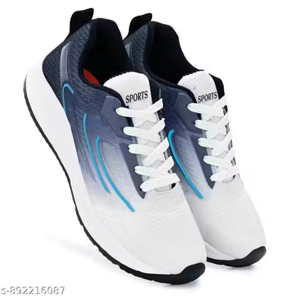 Texos Lightweight Mesh Lace-up blue Sports Shoes, Gym, walking Shoes For Men