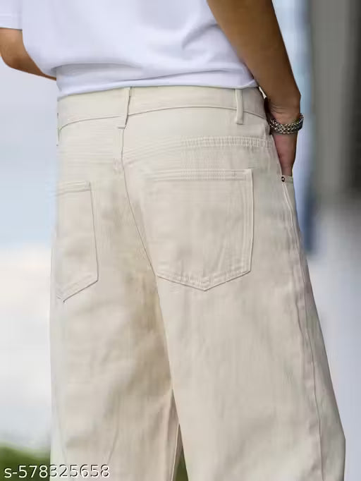 baggy jeans for mens white