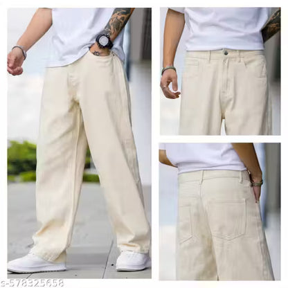 baggy jeans for mens white