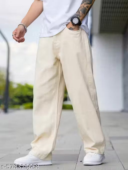 baggy jeans for mens white