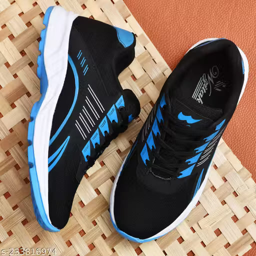 Blue Solid Men Party and Running Sport Shoes for Men
