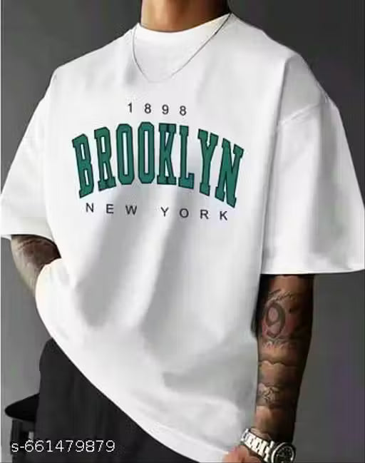 Men's Printed Round Neck T-Shirt
