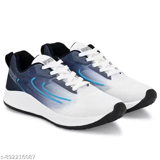 Texos Lightweight Mesh Lace-up blue Sports Shoes, Gym, walking Shoes For Men