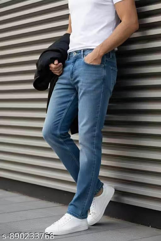 Men’s Regular Fit Blue Denim Jeans