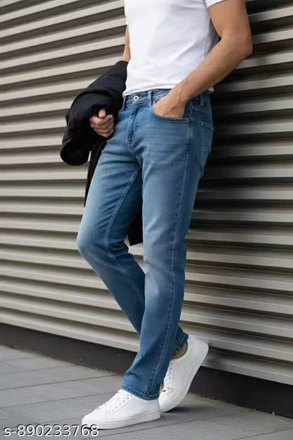 Men’s Regular Fit Blue Denim Jeans