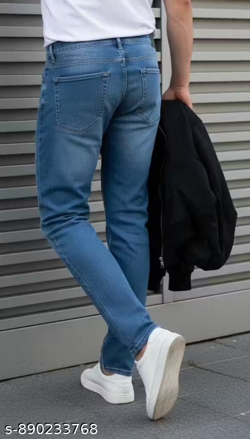 Men’s Regular Fit Blue Denim Jeans