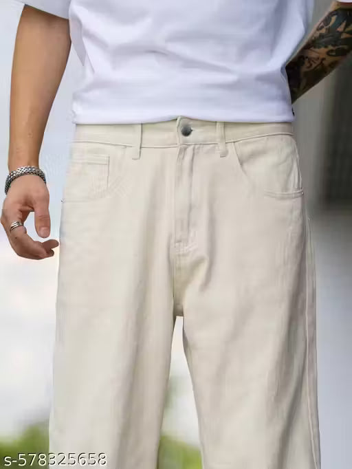 baggy jeans for mens white